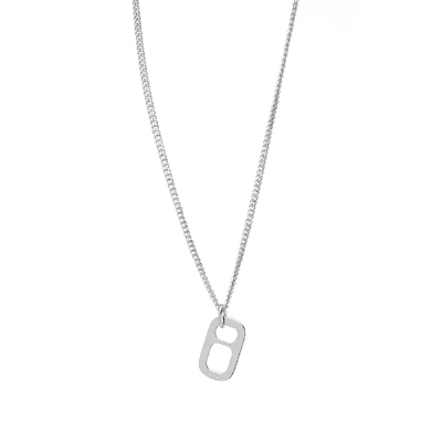 Shop Apc A.p.c. Nathan Pendant Necklace In Silver