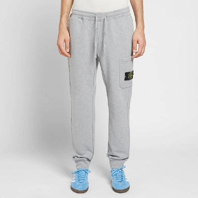 Shop Stone Island Garment Dyed Cargo Sweat Pant In Grey
