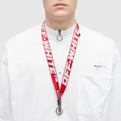 Shop Off-white 2.0 Industrial Necklace In Red