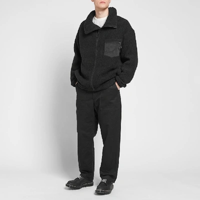 Shop Nanamica Fleece Jacket In Black
