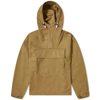 Shop Universal Works Pullover Anorak In Yellow