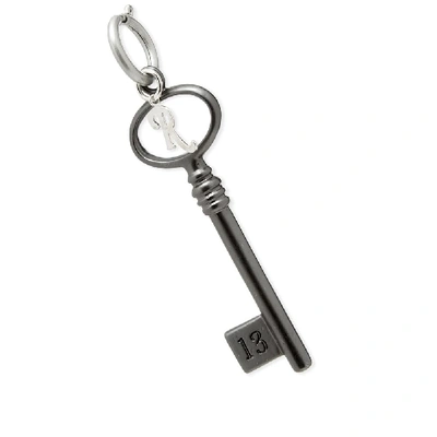 Shop Raf Simons Key Charm In Silver