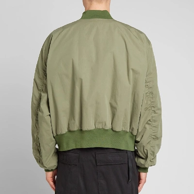 Shop Ben Taverniti Unravel Project Unravel Project Tela Bomber Jacket In Green