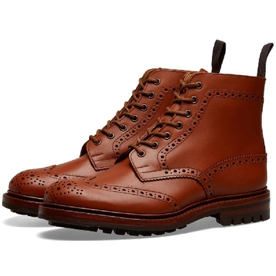 Shop Tricker's Malton Commando Brogue Boot In Brown