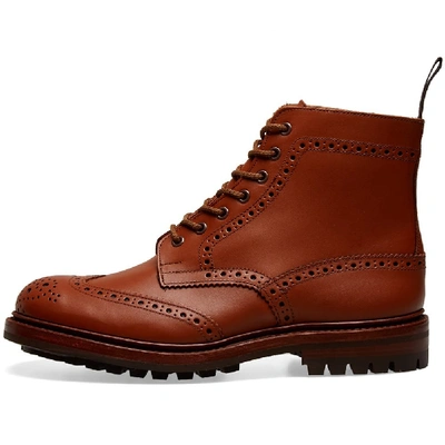 Shop Tricker's Malton Commando Brogue Boot In Brown
