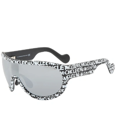 Shop Moncler Ml0106 Sunglasses In Black