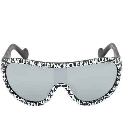 Shop Moncler Ml0106 Sunglasses In Black