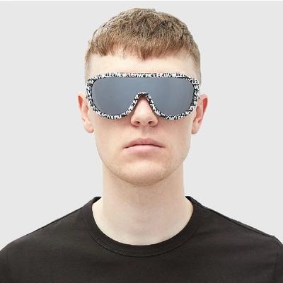 Shop Moncler Ml0106 Sunglasses In Black