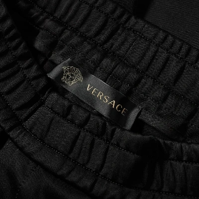 Shop Versace Medusa Taped Track Pant In Black