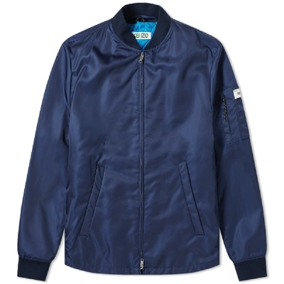 Shop Kenzo 2 In 1 Bomber Jacket In Blue