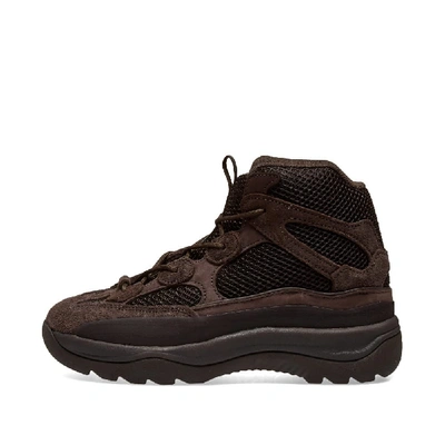 Shop Adidas Originals Yeezy Desert Boot Kids In Brown