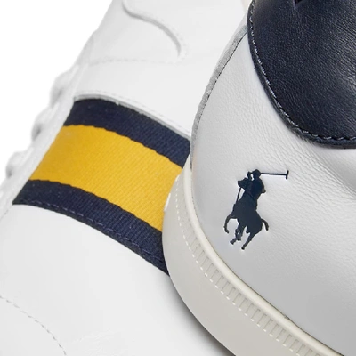 Shop Polo Ralph Lauren Camilo Taped Cupsole Sneaker In White