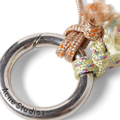 Shop Acne Studios Letters Keyring In Multi