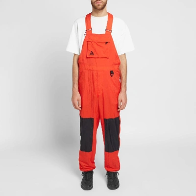 Shop Nike Acg Overalls In Red