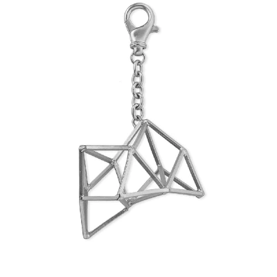 Shop Rick Owens Small Bag Charm In Silver