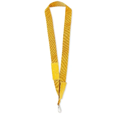 Shop A-cold-wall* Webbing Lanyard In Yellow