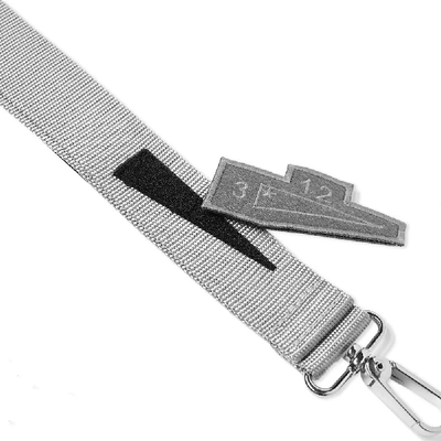 Shop A-cold-wall* Webbing Lanyard In Grey