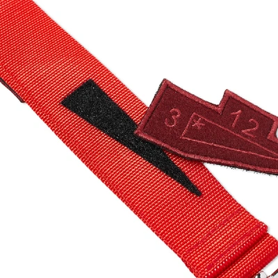 Shop A-cold-wall* Webbing Lanyard In Red