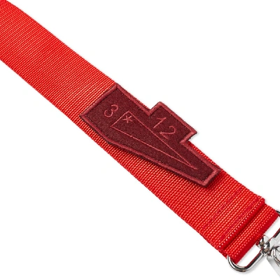 Shop A-cold-wall* Webbing Lanyard In Red