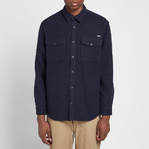 Carhartt Wip Milner Wool Shirt Jacket In Blue | ModeSens