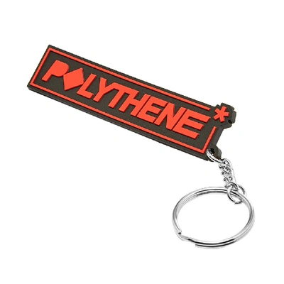 Shop Polythene Optics Rubber Badge Keyring In Black
