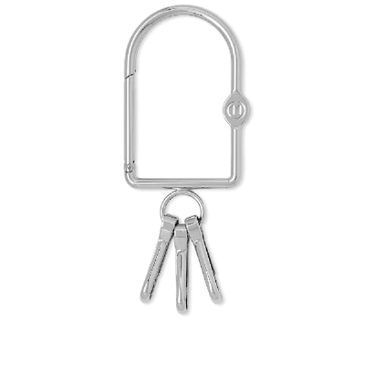 Shop Maison Margiela 11 Logo Key Holder In Silver