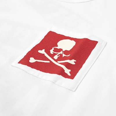 Shop Mastermind Japan Mastermind World Skull Pocket Tee In White