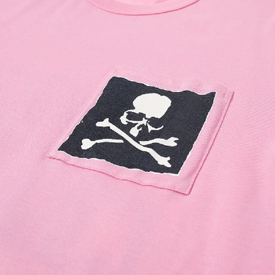 Shop Mastermind Japan Mastermind World Skull Pocket Tee In Pink