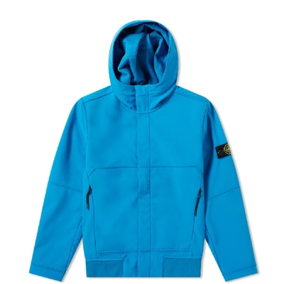 Worstelen kloof koken Stone Island Junior Soft Shell Hooded Jacket In Blue | ModeSens