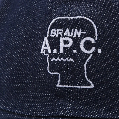 Shop A.p.c. X Brain Dead Bob Denim Bucket Hat In Blue