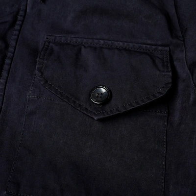 Shop Ten C Navy Parka In Blue