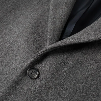 Shop Apc A.p.c. Wool Chesterfield Coat In Grey