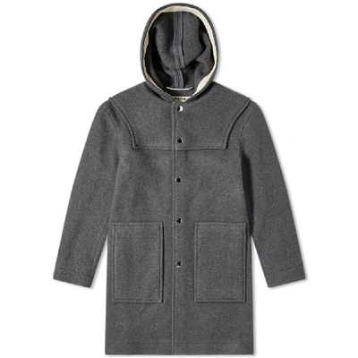 Shop Acne Studios Orvon Duffel Coat In Grey