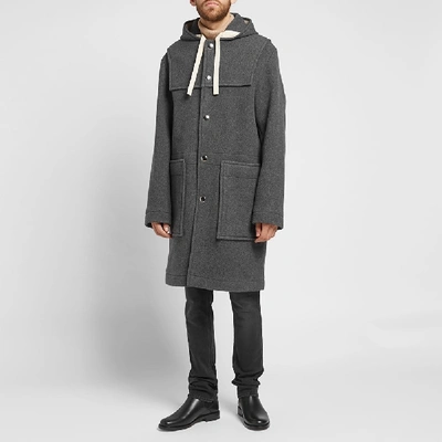 Shop Acne Studios Orvon Duffel Coat In Grey