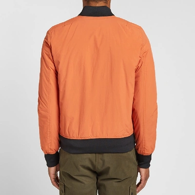 Shop Paul Smith Nylon Bomber Jacket In Orange