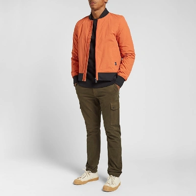 Shop Paul Smith Nylon Bomber Jacket In Orange