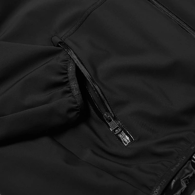 Shop Moncler Duport Hooded Soft Shell Jacket In Black