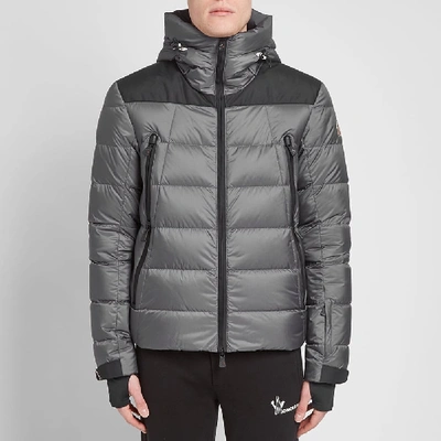 Shop Moncler Grenoble Camurac Hooded Down Jacket In Grey