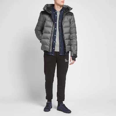 Shop Moncler Grenoble Camurac Hooded Down Jacket In Grey