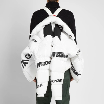 Shop Moncler Genius - 2 Moncler 1952 - Mare Logo Down Jacket In White