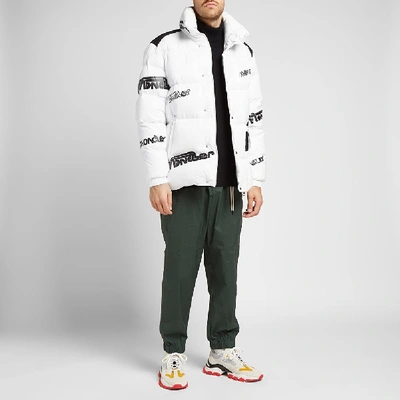 Moncler Genius 2 Moncler 1952 Quilted Logo-print Glossed-shell Down Jacket  In White | ModeSens