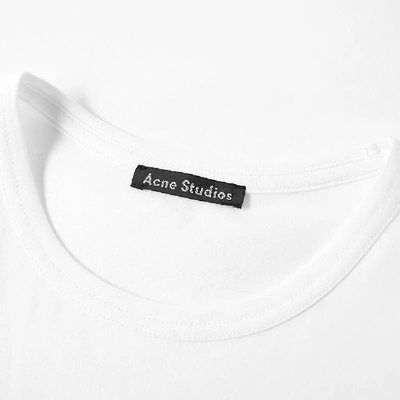 Shop Acne Studios Mini Nash Face Tee In White