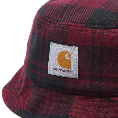 Shop Carhartt Wip Pulford Bucket Hat In Red
