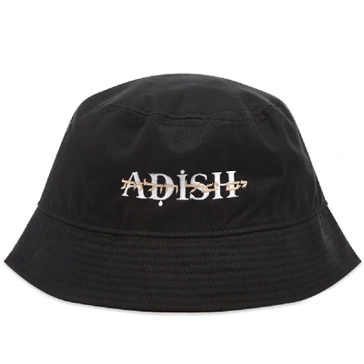 Shop Adish Sea Of Sand Hebrew Bucket Hat In Black