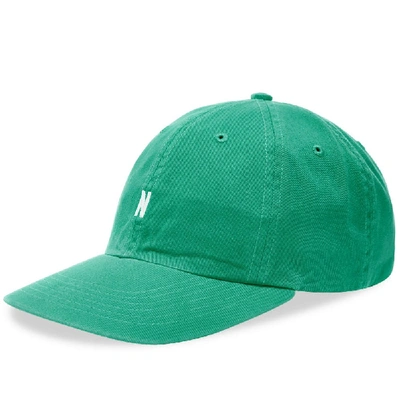 Shop Norse Projects Twill Sports Cap In Green