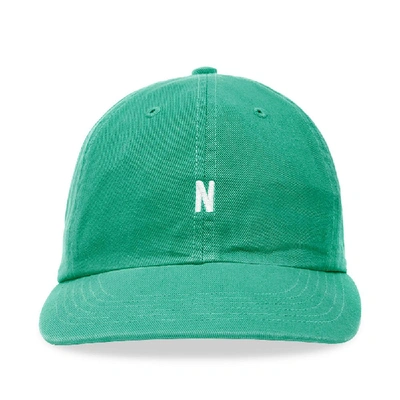 Shop Norse Projects Twill Sports Cap In Green