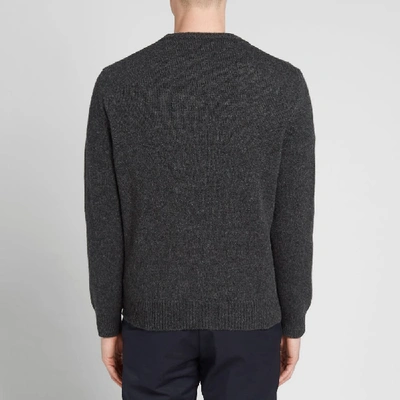 Shop Maison Kitsuné Fox Head Knit In Grey