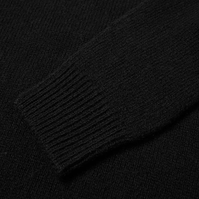 Shop Raf Simons Double Strap Roll Neck Knit In Black