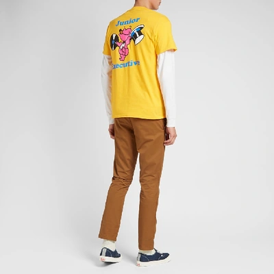 Shop Junior Executive Entertainer Tee In Yellow