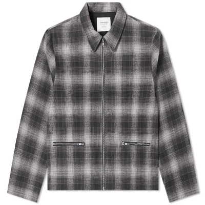 Shop Noon Goons Anderson Flannel Jacket In Grey